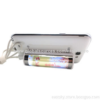 Power Bank for iPad with 2200mAh capacity, LED light box advertising design